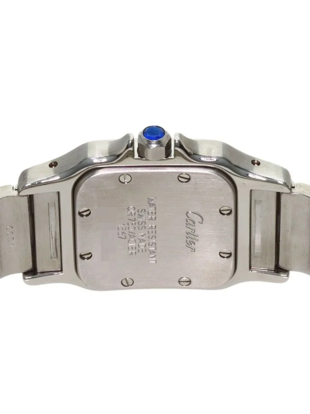 Cartier Santos Galve SM Watch SS 18k Yellow Gold